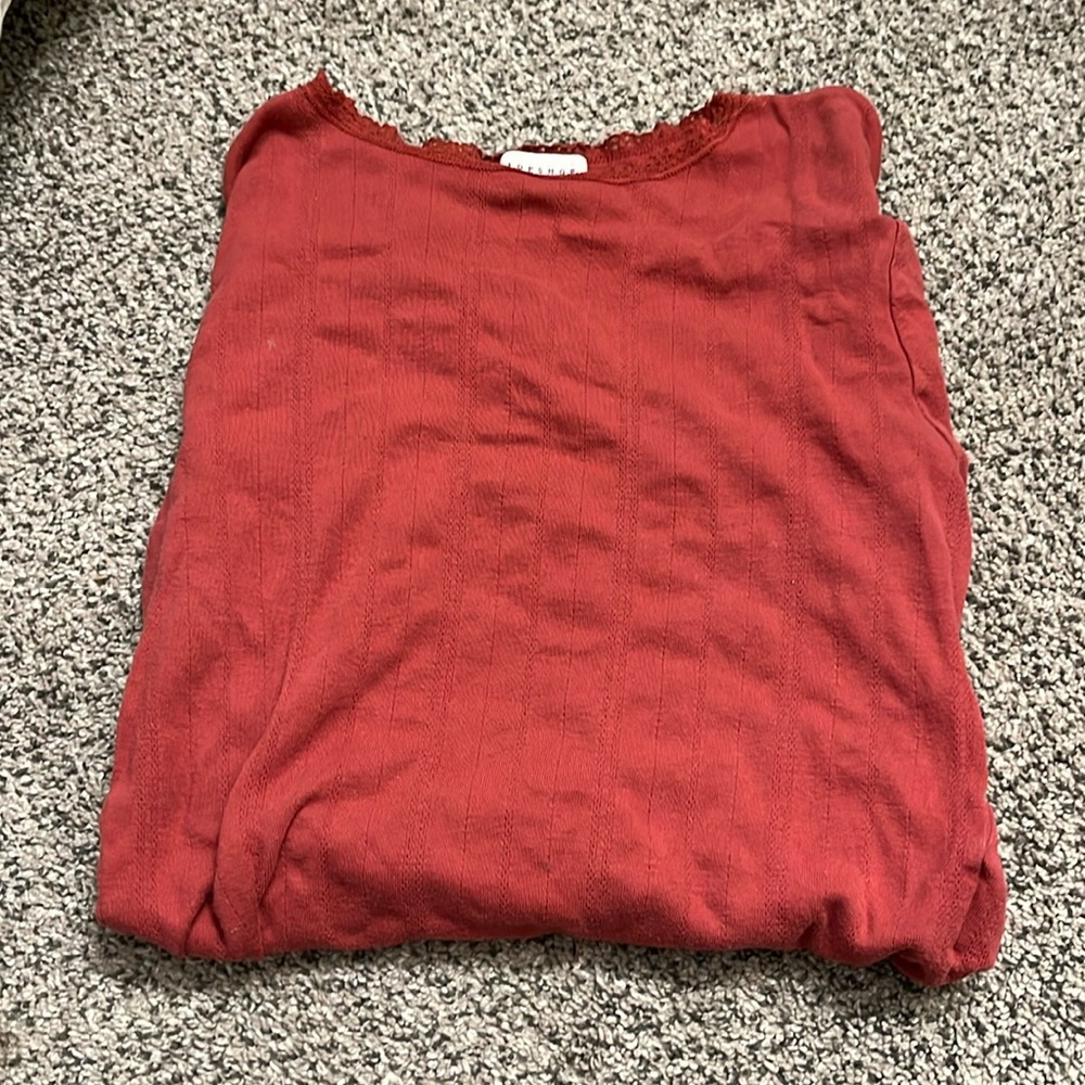 Top shop cropped long sleeve